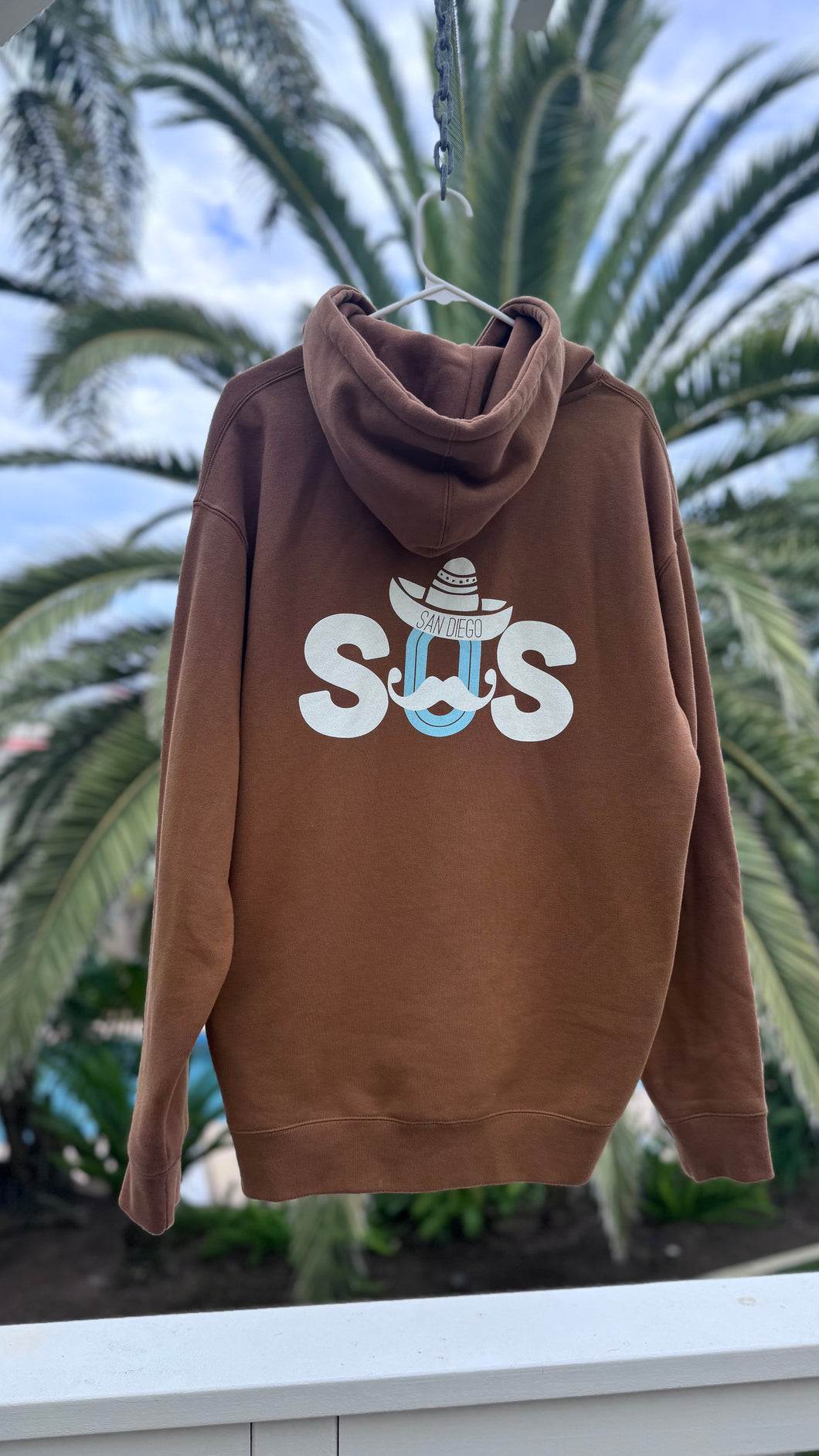 Classic SOS Hoodie Brown