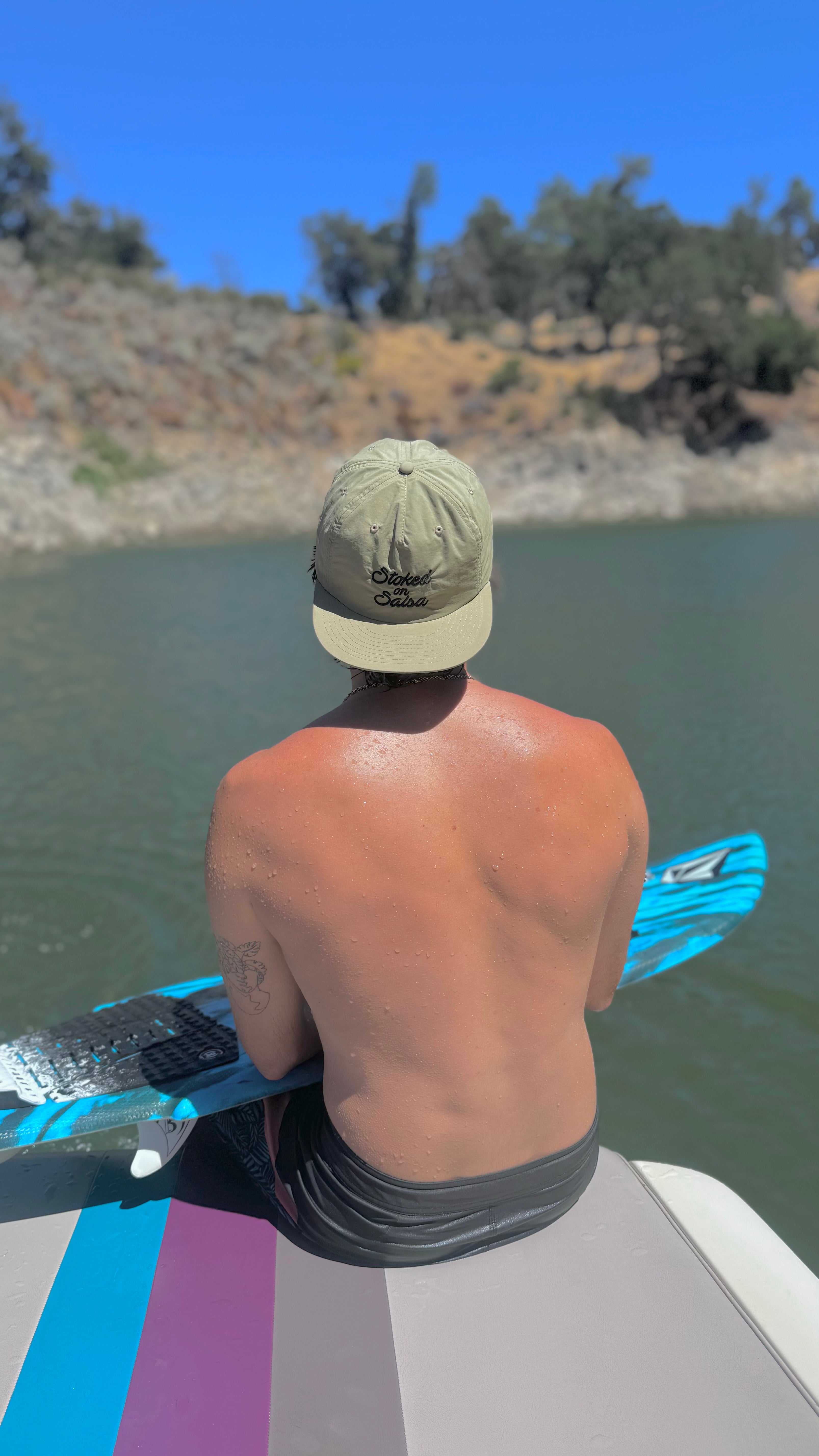 Khaki Nylon SnapBack