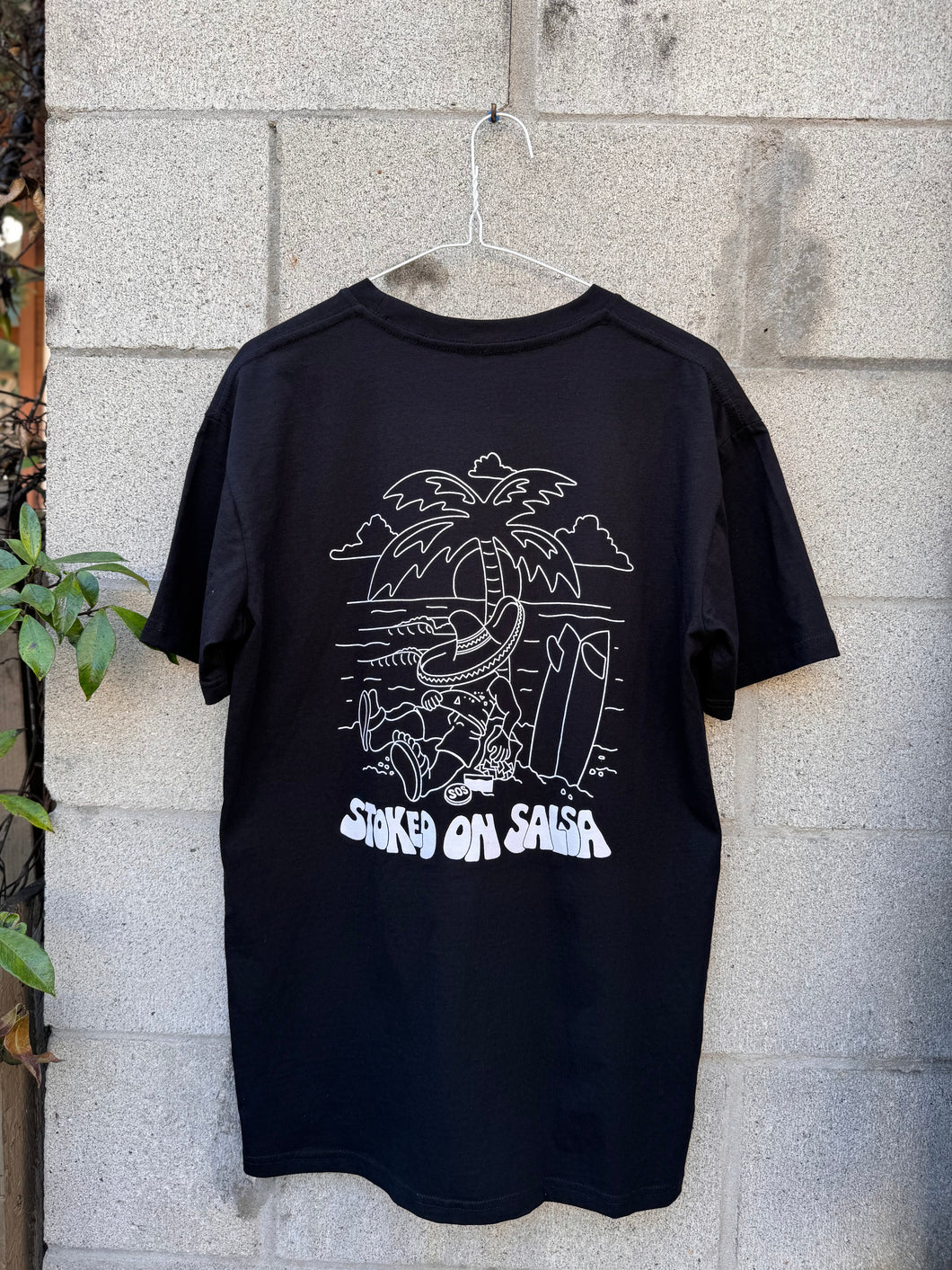 Chip Faced Tee Black