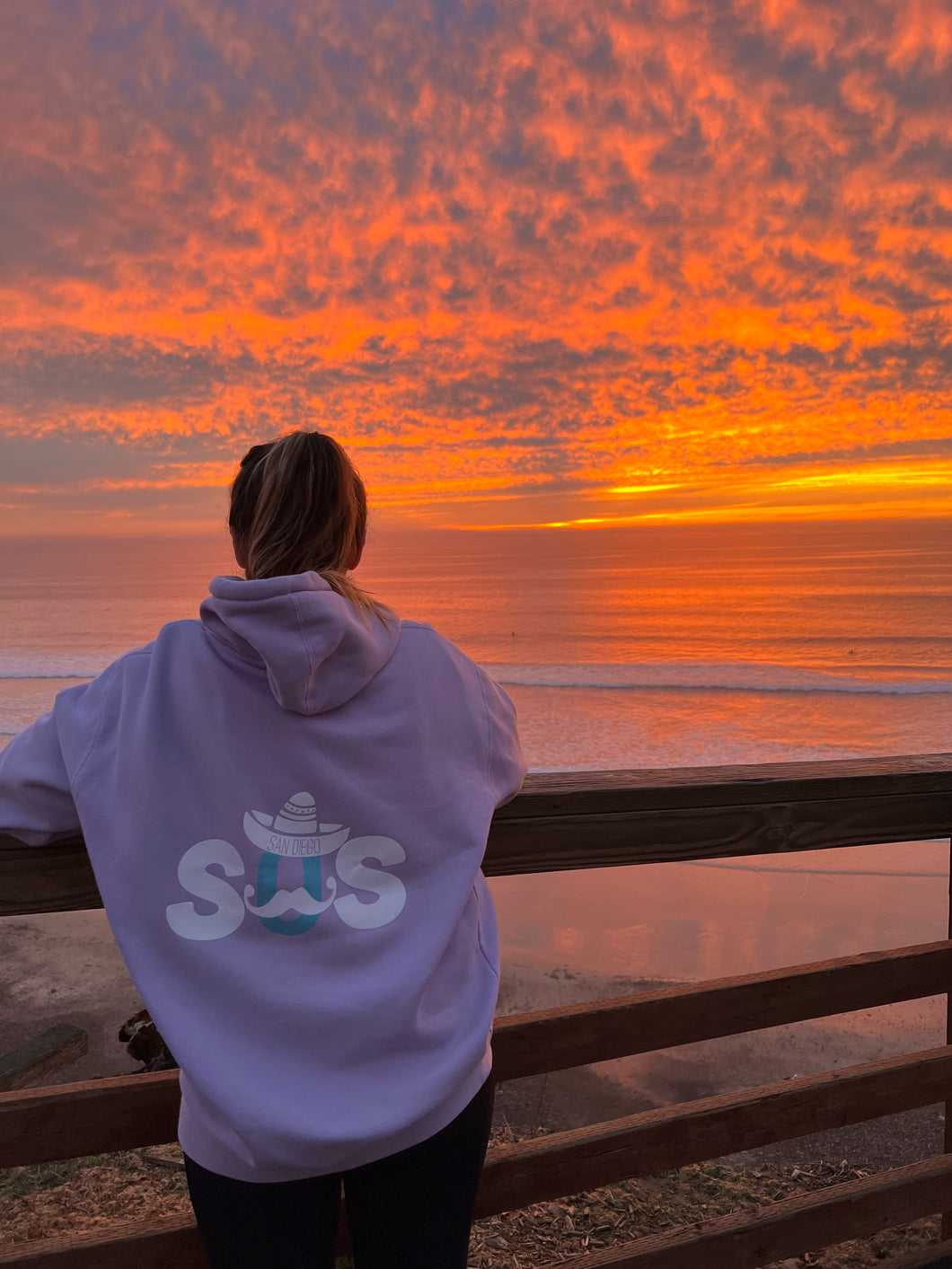 Classic SOS Hoodie Lavender